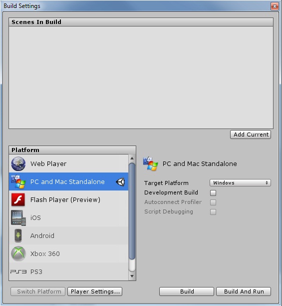 Como crear un ejecutable en Unity 3d 